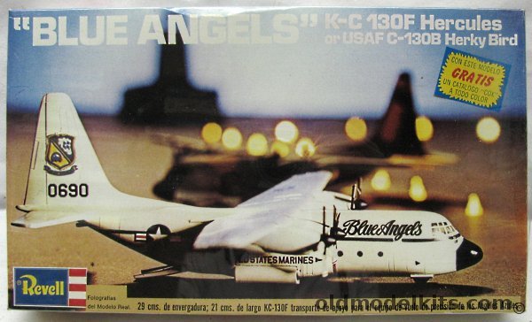 Revell 1/144 'Fat Albert' Marines KC-130F Hercules Blue Angels - Lodela Issue, H148 plastic model kit